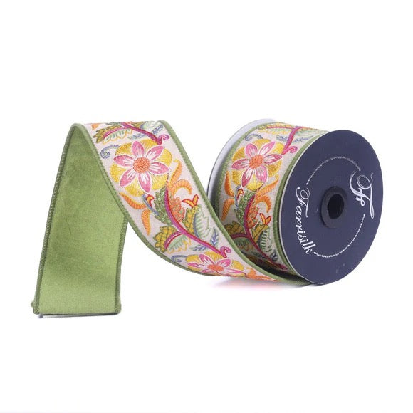 2.25” x 5 Yards Farrisilk Wired Ribbon - SR143-32