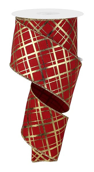 2.5" x 10yd Metallic Thick/Thin Diagonal - RGE167436