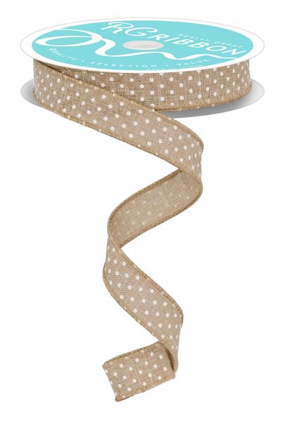 5/8" x 10yd Raised Swiss Dots On Royal - RGE177618