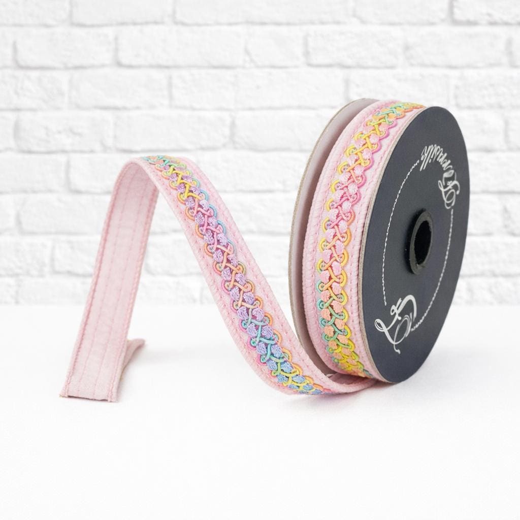 Farrisilk 0.75” Multi Pastel Luxury Wired Ribbon - SR111-32