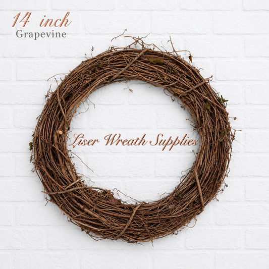 14-Inch Grapevine Wreath Base Uncleaned