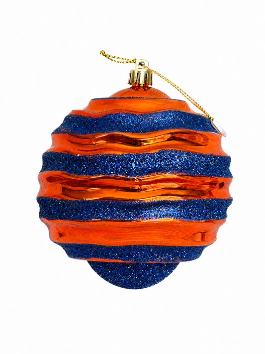 90mm Swirl Ball - Orange/Deep Blue