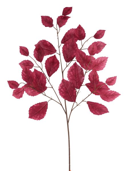 28"L Rose Leaf Spray– Artificial Floral Red Stem - FG663305