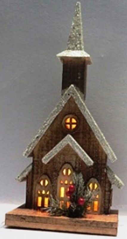 CHURCH LANTERN W/ 10 LIGHTS 7 X 5.25 X 16
