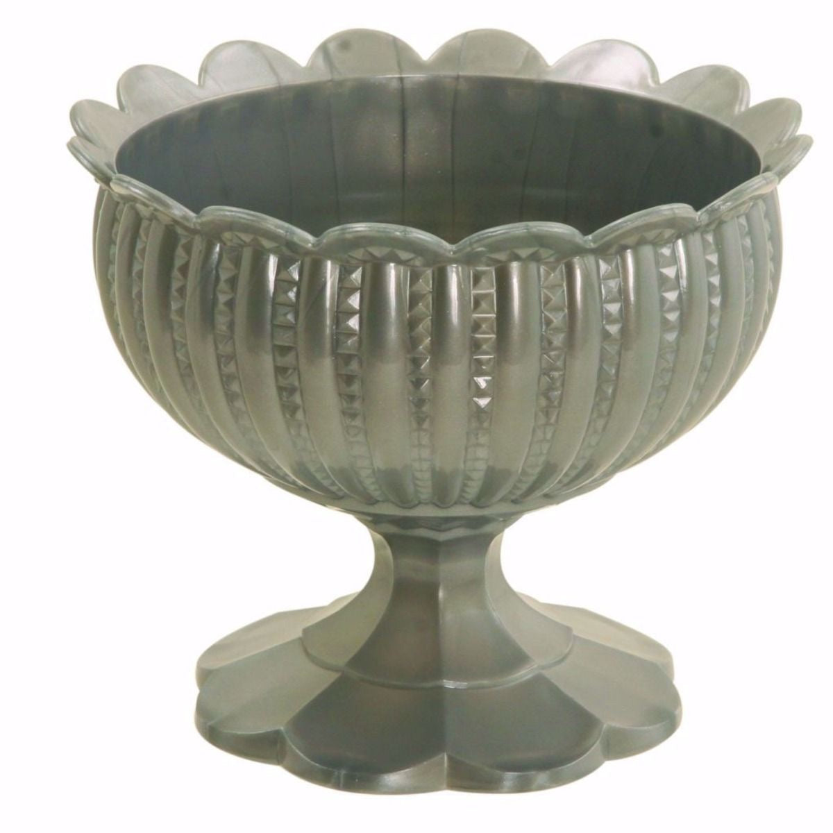 6" CHALICE VASE/SILVER