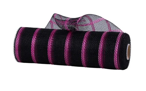 10" x 10yd Vertical Wide Stripe Deco Mesh - RE8903JX