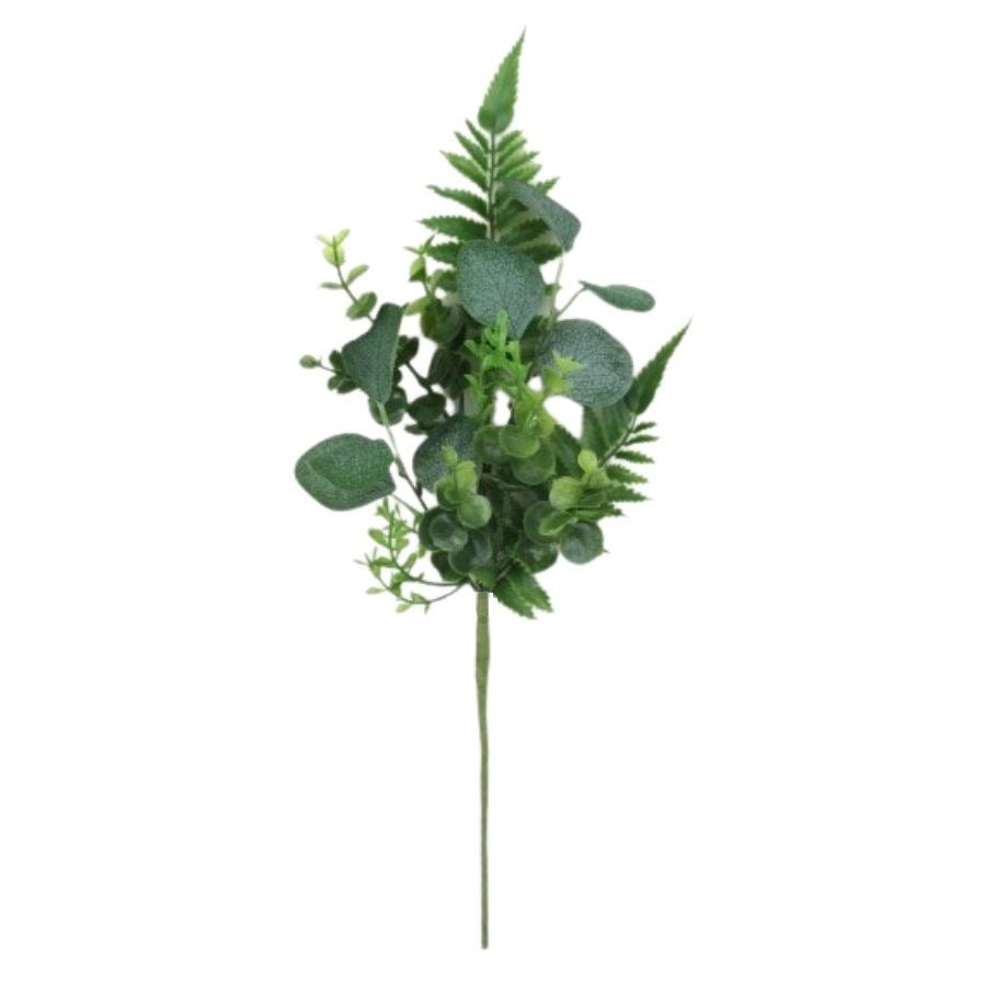 19" EUCALYPTUS PICK W/FERN - GREEN