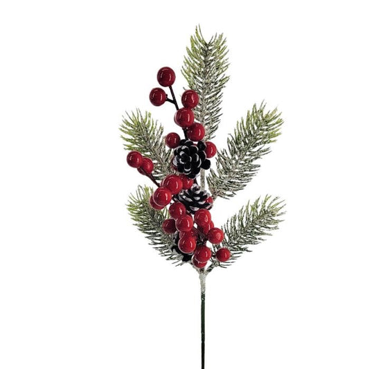 16.5" BERRY SPRAY W/ PVC