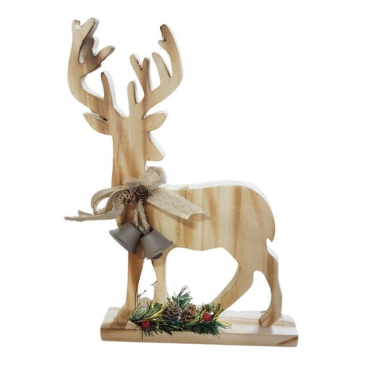 WOOD DEER - 8.6 X 1.8 X 12.5 "