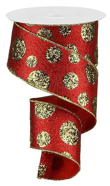 2.5" x 10yd Giant Polka Dots - RGA130636