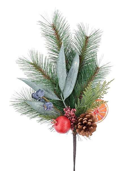 20"L Long Needle Pine W/Fruit Pick