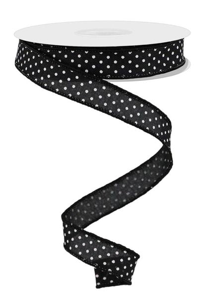 5/8" x 10yd Raised Swiss Dots On Royal - RGE177602