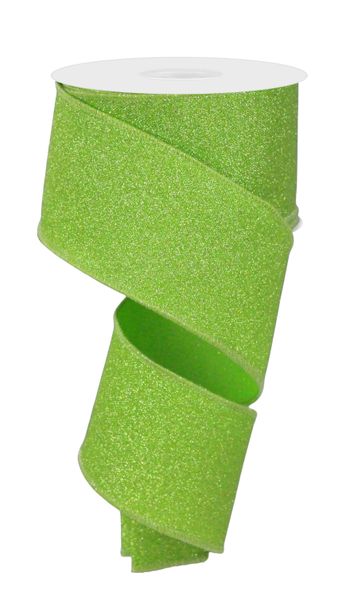 2.5" x 10yd Fine Glitter On Faux Royal - RGE1790LT