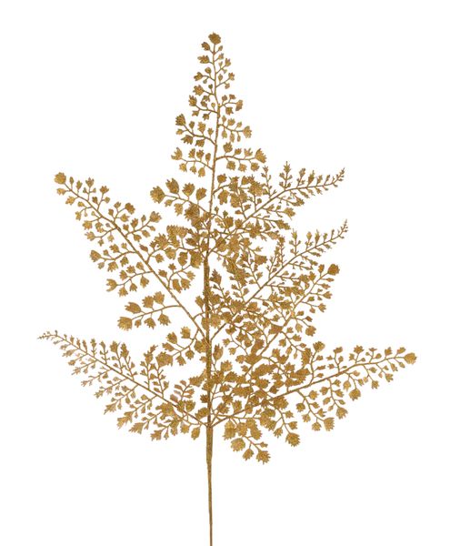 23"L Glitter Maidenhair Fern Spray x 7 - XS236708