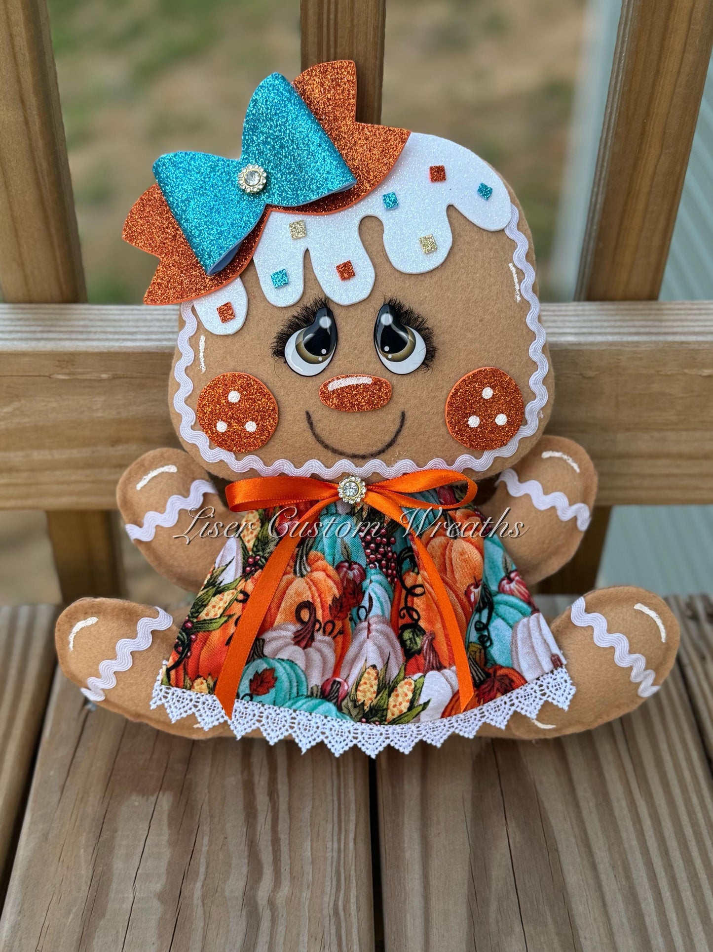 MADE TO ORDER***Fall Gingerbread Girl Plush