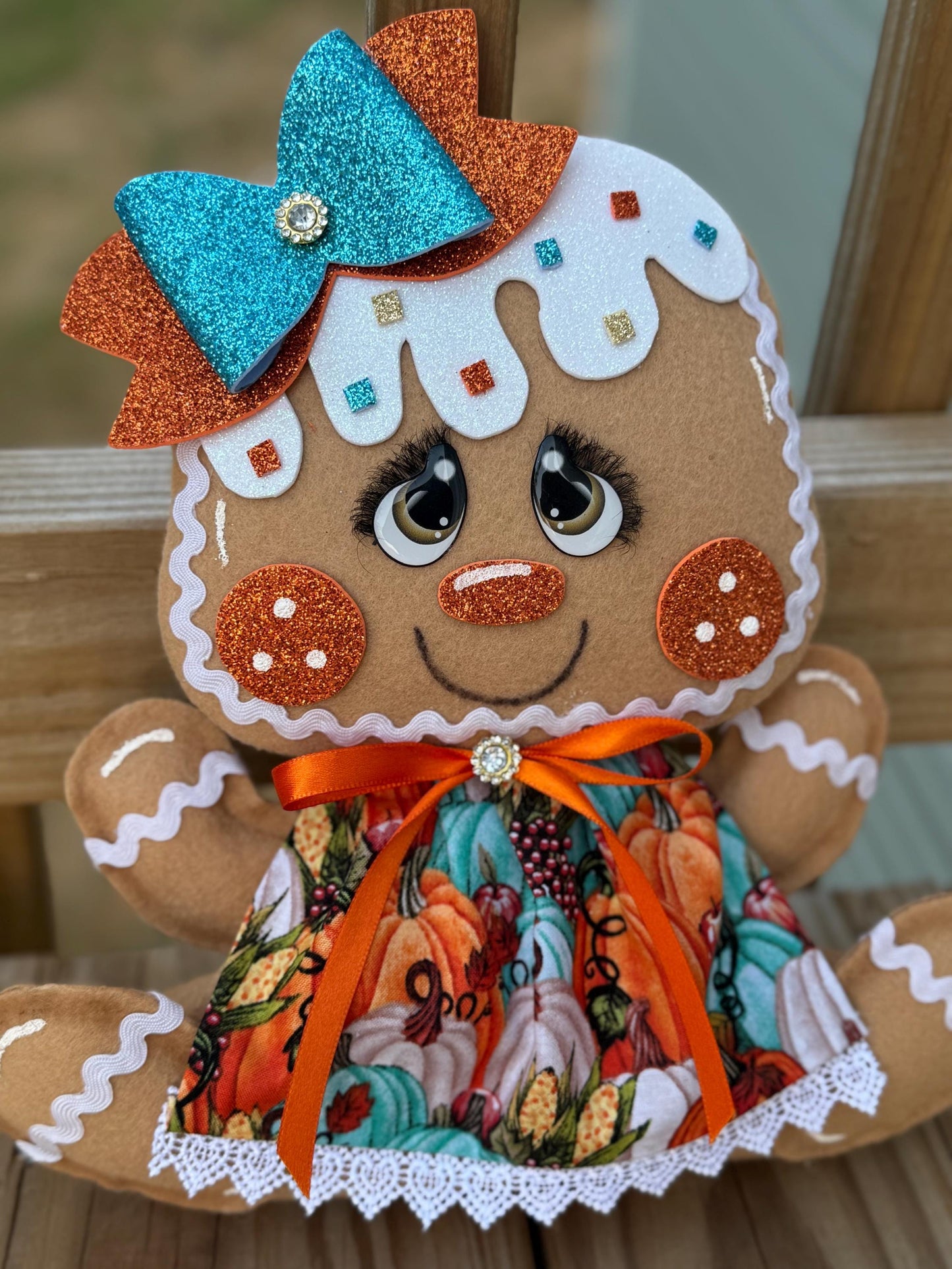 MADE TO ORDER***Fall Gingerbread Girl Plush