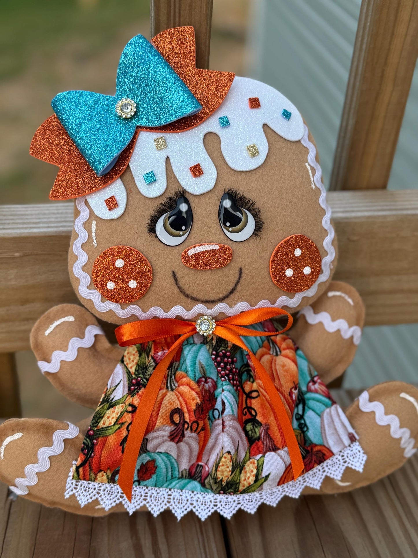 MADE TO ORDER***Fall Gingerbread Girl Plush