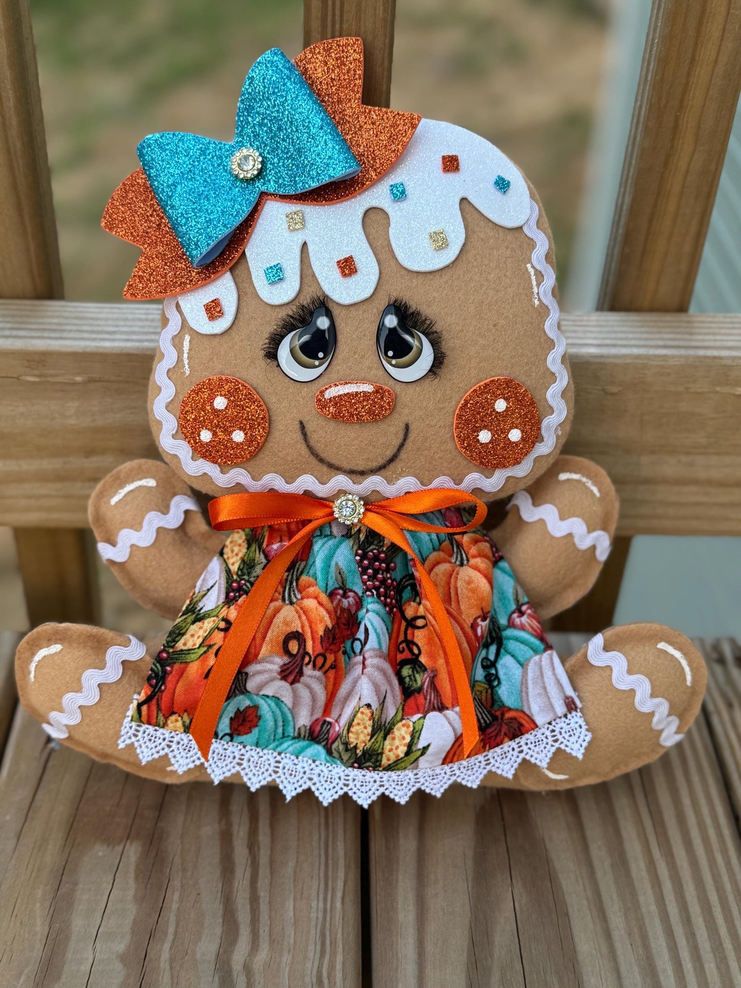 MADE TO ORDER***Fall Gingerbread Girl Plush