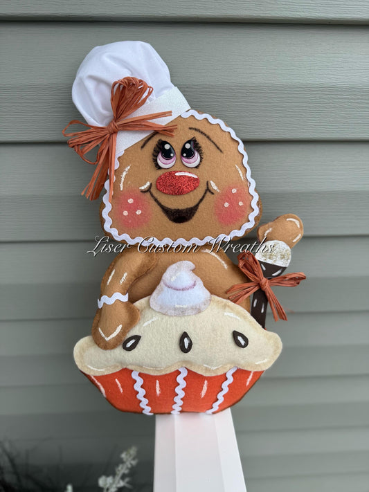 Made to Order**, Gingerbread, Gingerbread Attachment, Wreath Attachment, Fall Attachments, Fall Wreath Attachment, Turkey Attachment, Turkey