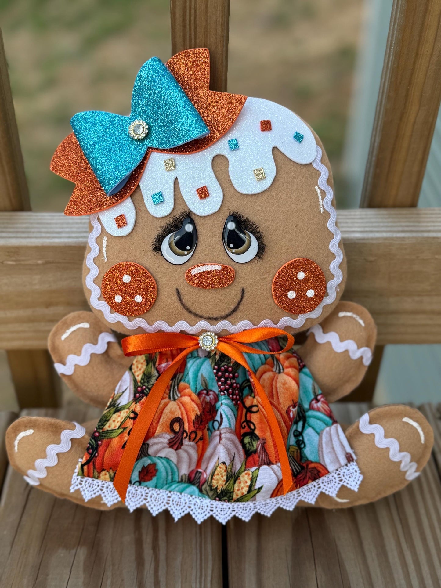 MADE TO ORDER***Fall Gingerbread Girl Plush