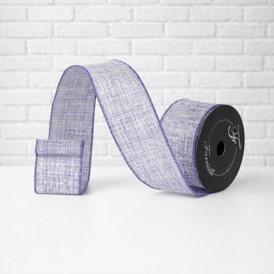 Farrisilk Wired Ribbon 2.5 Inch | Lavender Textured Ribbon - SR140-70