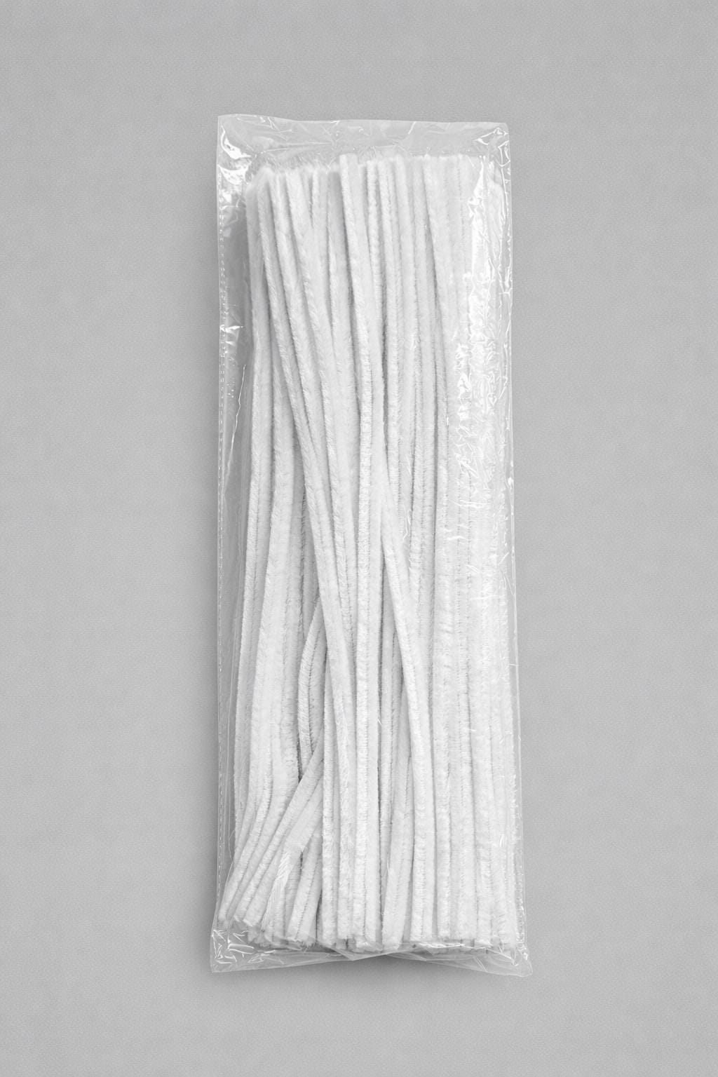 12 " Chenille Stems 100 per pack - White, Pipe Cleaner for wreath