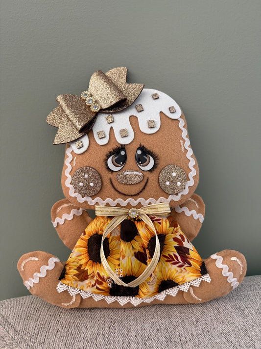 Sunflower Gingerbread Attachment, Fall Gingerbread attachment, Autumn attachments, Wreath attachments, Thanksgiving attachments, attachment