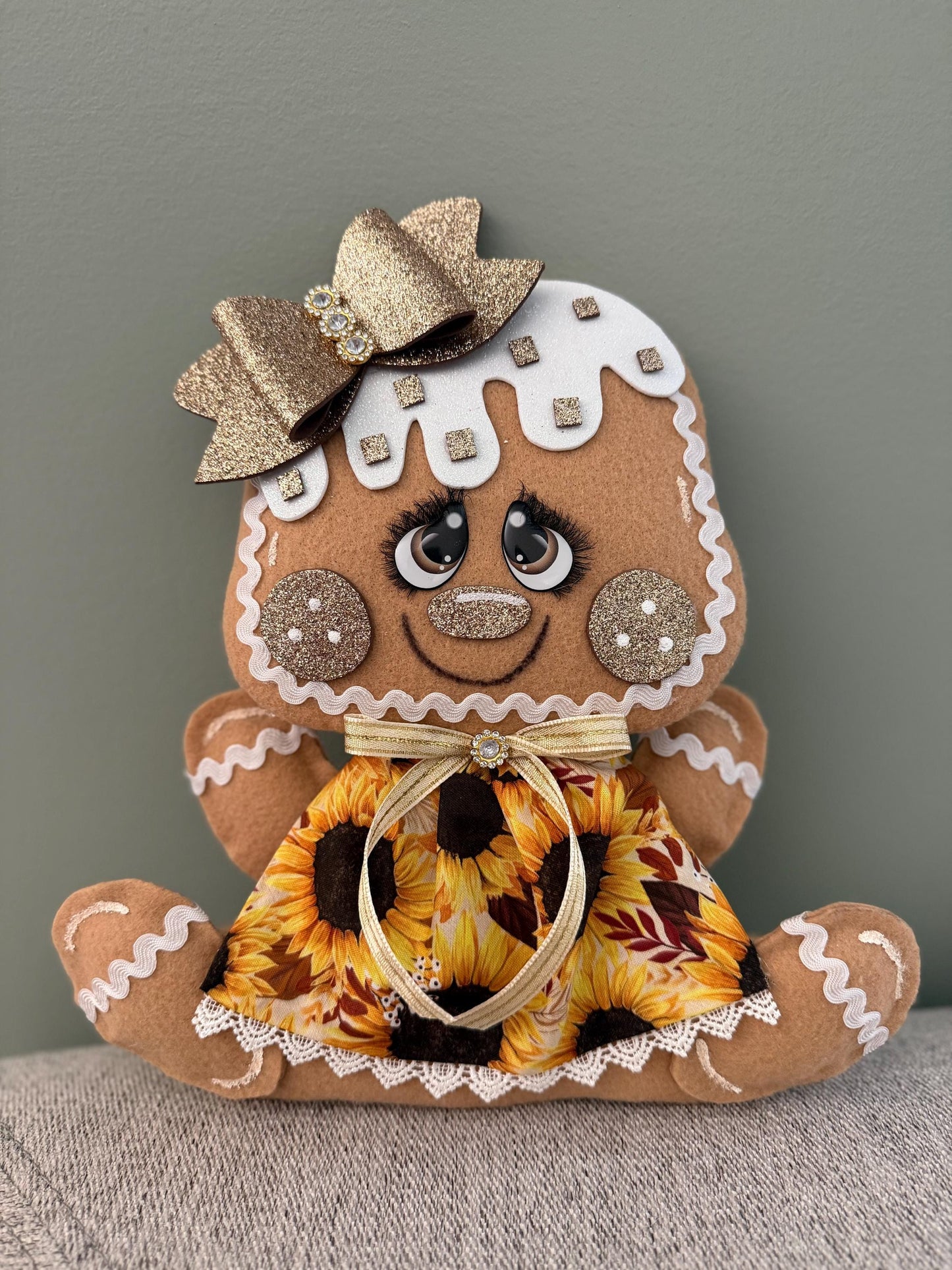 Sunflower Gingerbread Attachment, Fall Gingerbread attachment, Autumn attachments, Wreath attachments, Thanksgiving attachments, attachment