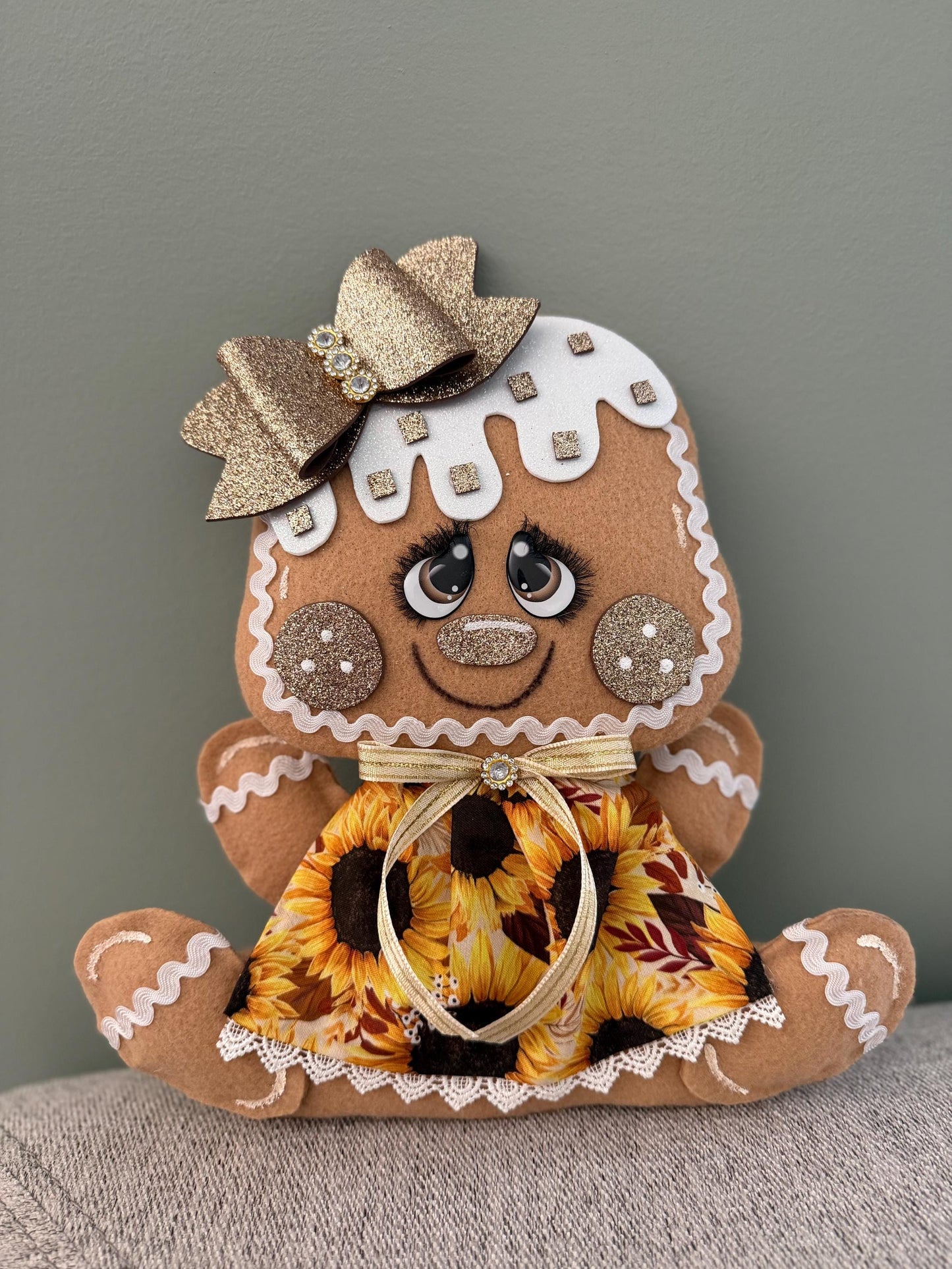 Sunflower Gingerbread Attachment, Fall Gingerbread attachment, Autumn attachments, Wreath attachments, Thanksgiving attachments, attachment