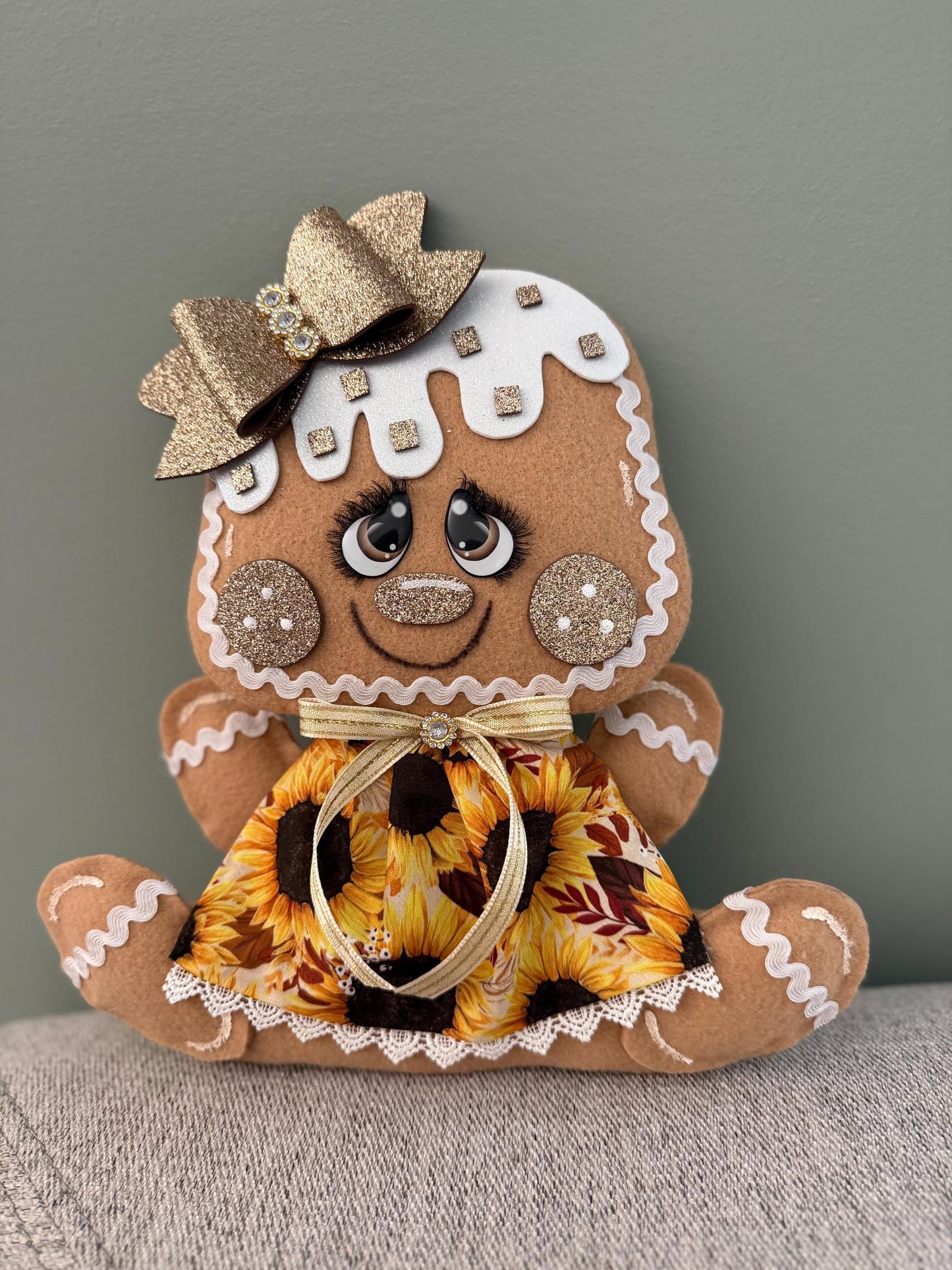 Sunflower Gingerbread Attachment, Fall Gingerbread attachment, Autumn attachments, Wreath attachments, Thanksgiving attachments, attachment