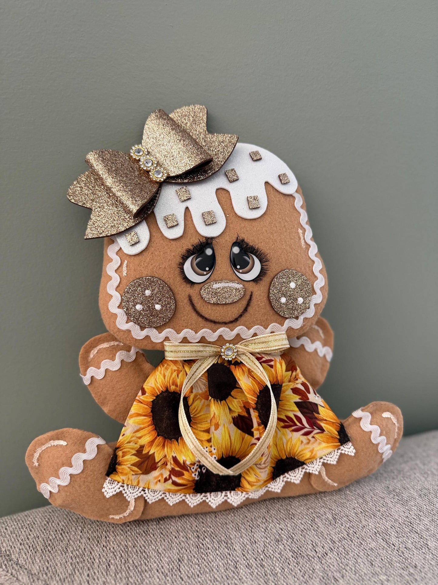Sunflower Gingerbread Attachment, Fall Gingerbread attachment, Autumn attachments, Wreath attachments, Thanksgiving attachments, attachment