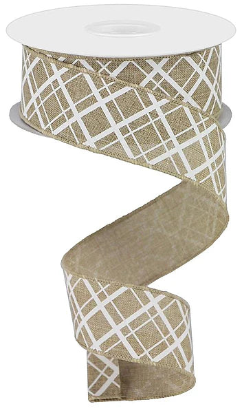 1.5" x 10yd Thick/Thin Diagonal Check - RGA150501